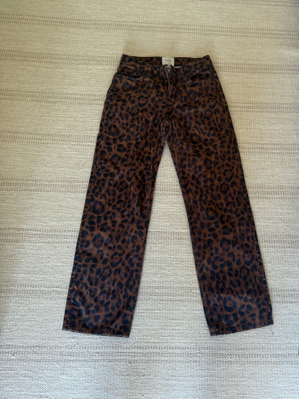 REFORMATION CHEETAH JEANS
